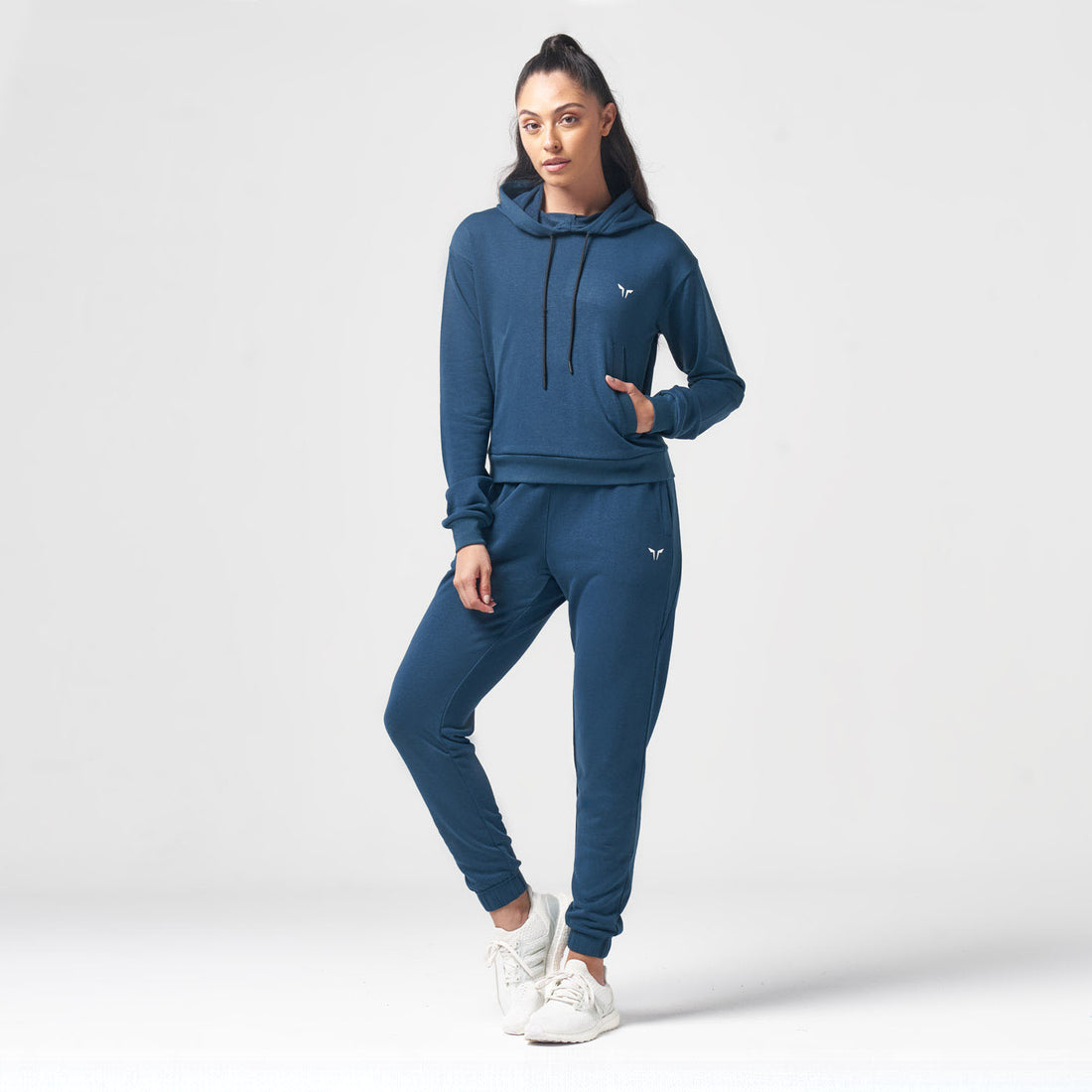 ESSENTIAL WARM UP HOODIE - TEAL